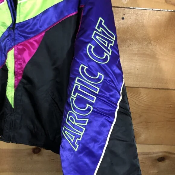 Vintage Arctic Cat 2-In-1 Retro Snowmobile Arcticwear Jacket Mens Size Medium